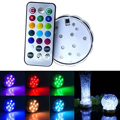 Bougies led submersible blanc/vert/bleu/rouge/r...