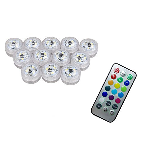 ipuis 12 pcs Bougies Led avec télécommande subm...