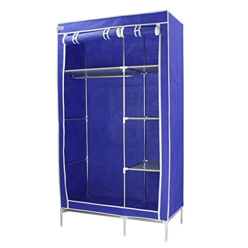 Armoire double modulaire en tissu à motifs méta...