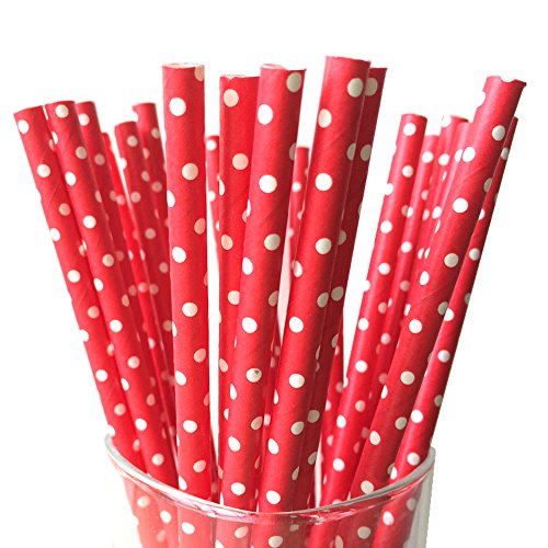 Lot de 25 Pailles en Papier pour Mariage Annive...