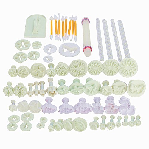 Ensemble de 68 moules à pâtisserie pour décorat...