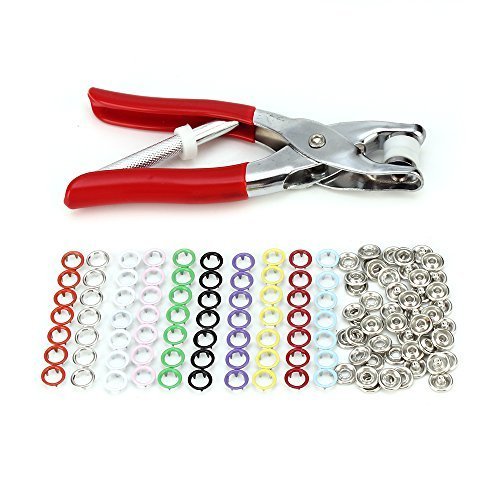 Boutons pression métal 150pcs, LAOYE, 10 Bouton...