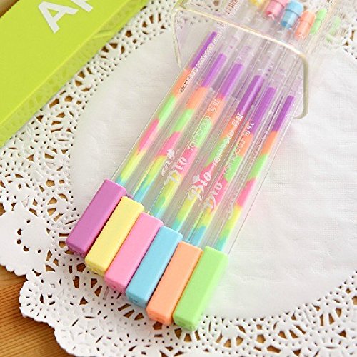 LEONIDSPAPERSTORE Lot de 1 Stylo avec 6 stylos gel Couleur, Gradient Color Panneau, stylos, stylos roller à stylos, à strass pour déco scrapbooking, peinture, dessin, mariage, code EAN 0712210850992 