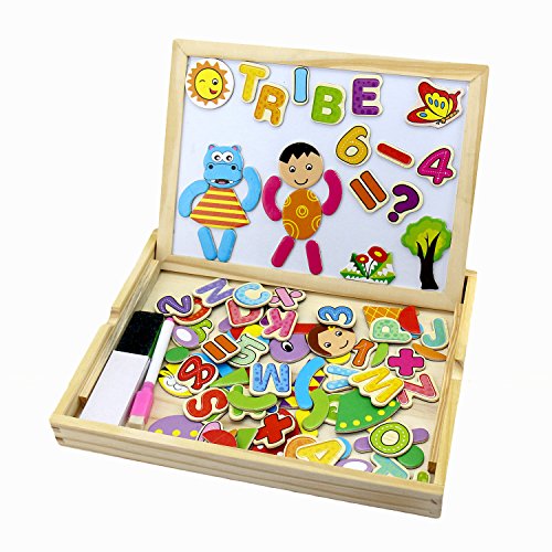Wooden magnetic drawing board sketchpad avec 90...