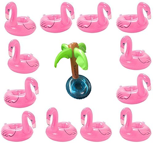 Dessous-de-verre gonflable de forme de flammant...