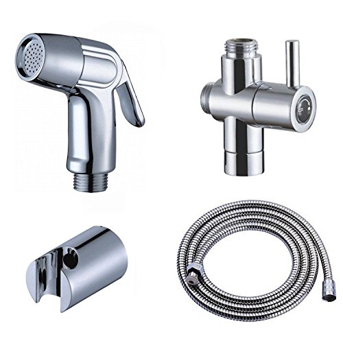 Ownace Douchette WC ownace Post bidet Pulvérisateur Vaporisateur Kit pour douche en laiton G1/2 Goobay Adaptateur en T 0712243434657 (0712243434657)