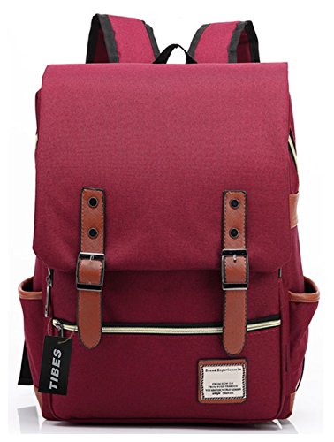 Tibes Cool style daypack école sac à dos pour les femmes vin rouge 0712321684462 (0712321684462)