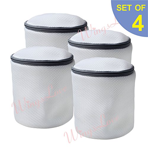 Délicat fragile sensible sac à linge filets de lavage blanchissage protecteur sac de lingerie soutien-gorge (4pcs sac de soutien-gorge) 0712411388034 WingsLove