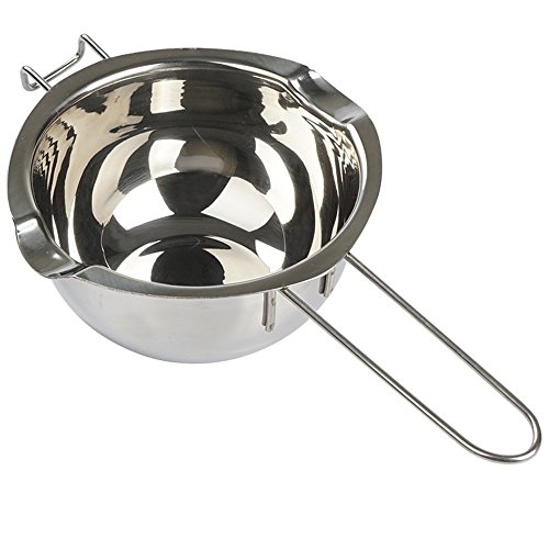 Rykey rykey 18/8 en acier inoxydable Melting Pot Universel Insert, Chaudière Double, Double becs verseurs, poignée résistant à la chaleur, fond plat à fromage, beurre fondu Chocolat Caramel (2 Tasse = 1/2 Qt. = 480 ml) code EAN 0712641044755 