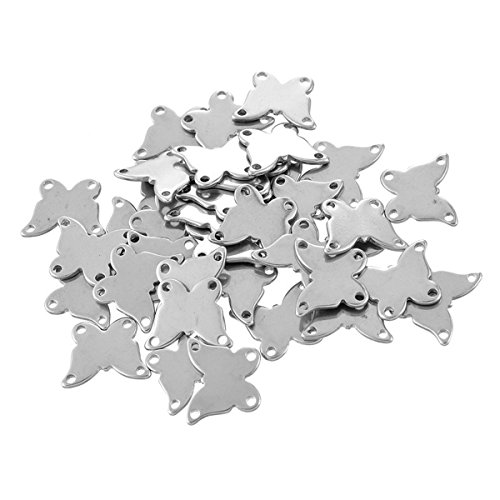 HOUSWEETY 20 Pcs Connecteur en Acier Inoxydable...