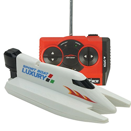 E-MART eMart Radio Télécommande Bateau à Grande Vitesse D'aviron 2.4G 4CH RC Racing Bateau Avec Double Hélices Electric Toy - Blanc (White) code EAN 0712836866902 