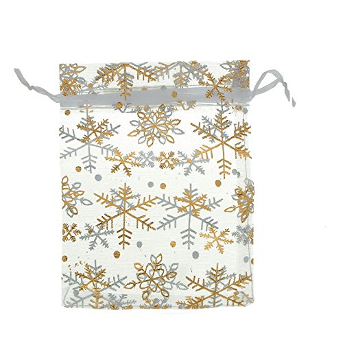 Lot de 25pcs organza sachets cadeau bijoux moti...