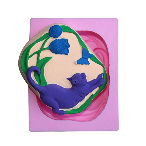 Moule en silicone chat Moule en silicone pour f...