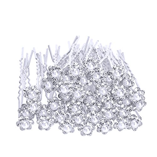 40 pack mariage mariée perle fleur cristal épin...