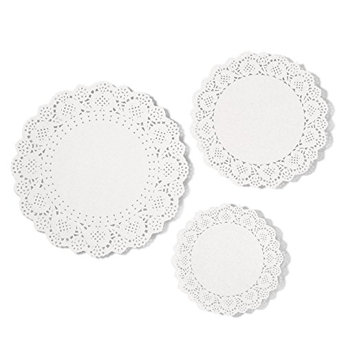 36 pièces dentelle blanc du papier napperon gât...