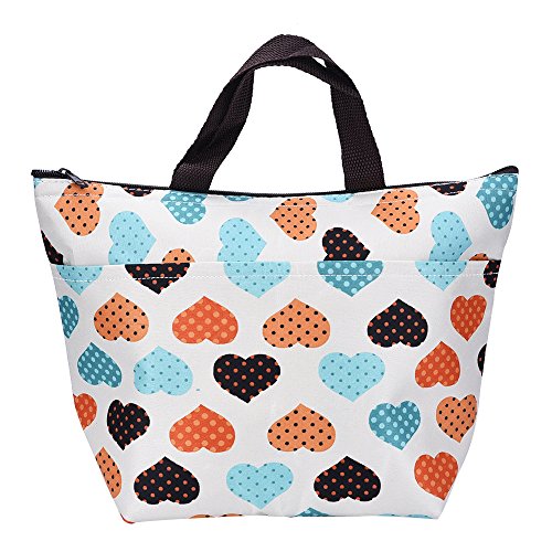 Déjeuner sac repas sac picnic sac (coeur coloré)
