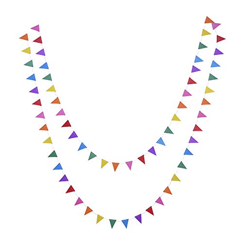 Papier fabric fête bunting drapeau triangulaire...