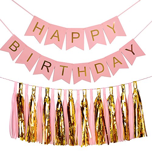 Blulu Bon anniversaire bunting drapeau triangulaire bannières décoration 20 pièces code EAN 0713072668718 