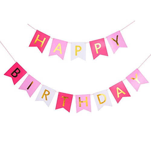 Bon anniversaire bunting drapeau triangulaire b...