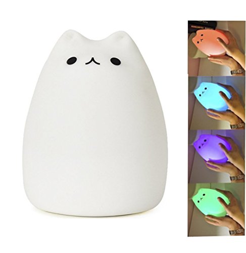 Colorful silicone animale usb lampes rechargeab...