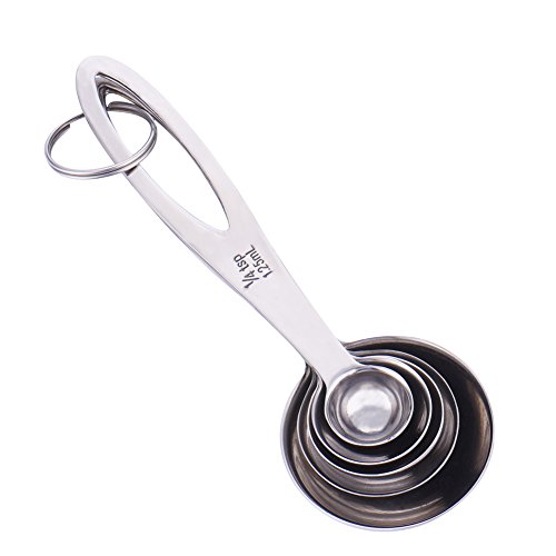 jacktom 5 Cuillères à mesurer avec poignée rond...