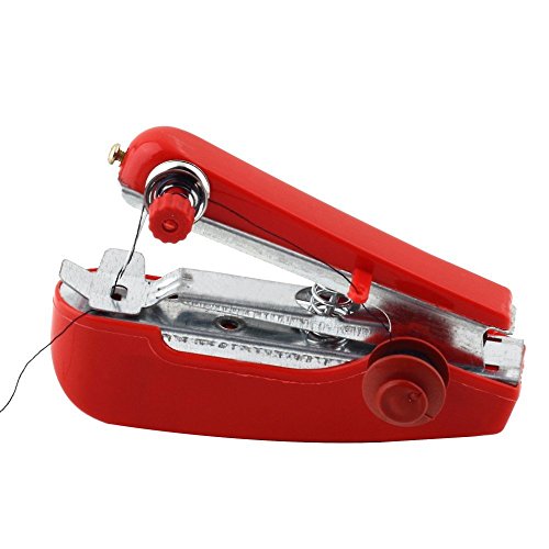 GOLDEN SPIKE® Mini machine à coudre manuelle portable pour needlework guérison vêtements ménages (rouge) code EAN 0713095070970 
