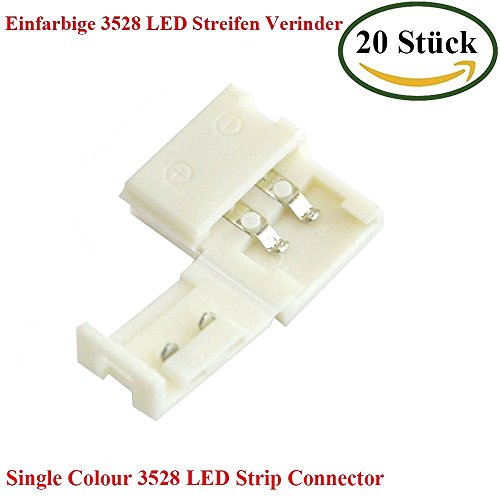 litaelek 20pcs Connecteurs LED 2 broches avec f...