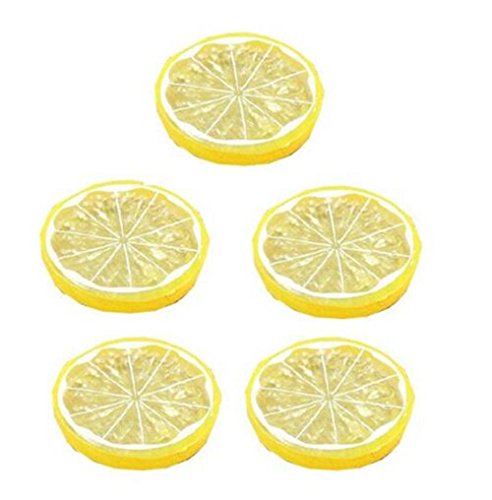 5pcs citron artificiel fruits décoration, jaune 0713100204840 Qingsun 5pcs citron artificiel fruits décoration, jaune 0713100204840 Qingsun