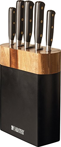 Lot de 5 couteaux en acier carbone de qualité a...