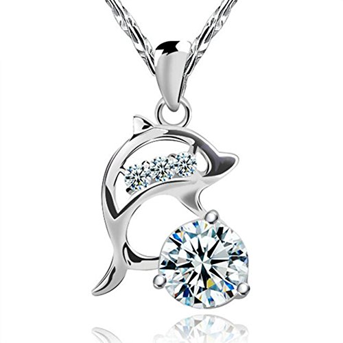 Bijoux Générique 1 Pc Collier Argent Cristal Pendentif Dauphin 0713243291172 (0713243291172)