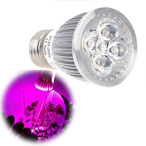 E27 5w 1 bleu et 4 rouges usine led lampe de cr...