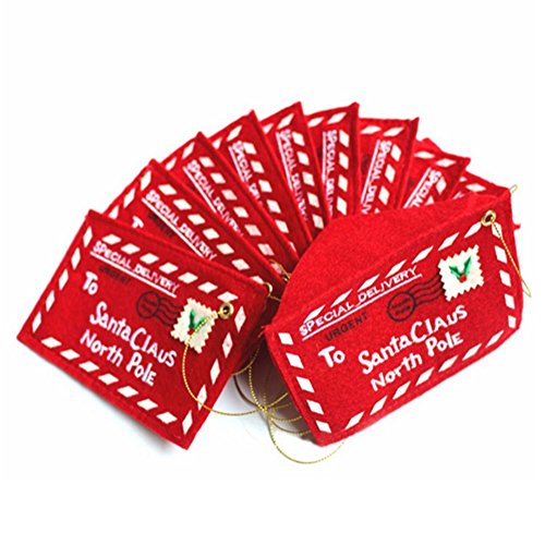10 pcs enveloppe en feutre lettre au père noël ...