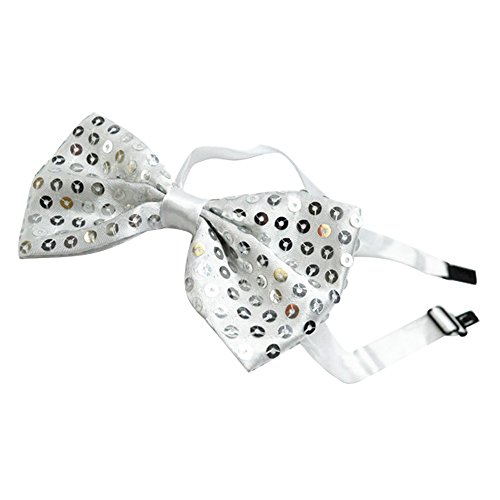 Maxquoia Noeud papillon paillette taille reglable sequin cintillant enfant adulte unisexe cravate paillette fête code EAN 0713744176640 