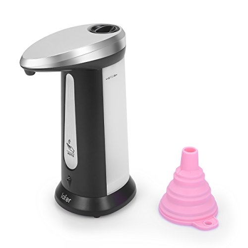 [Nouveau]Iafer3e génération base étanche détecteur automatique distributeur de savon, tout liquide savon sont applicables, de toilettes et de cuisine parfaitement compatibles avec les comptoirs, musique et un entonnoir (pour rappel 340ml / 12oz black) 0713752096619 Iafer