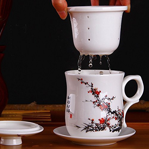 Chinese style porcelain handmade kung fu tea cu...