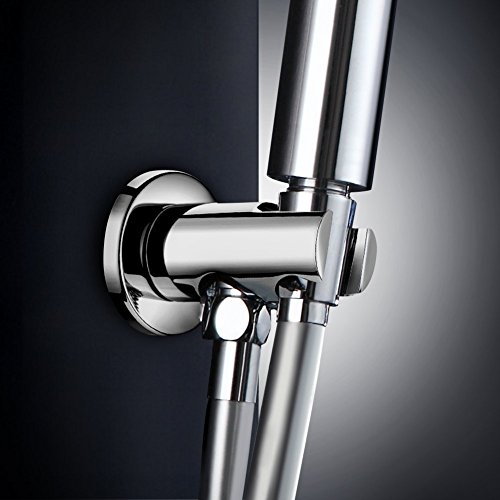 Sun3010 support mural en métal chromé pour douc...