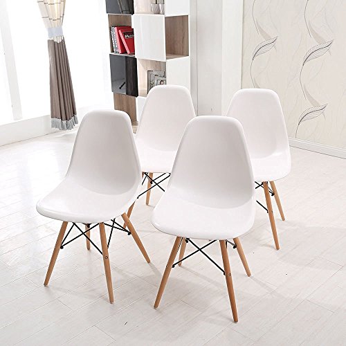 WV LeisureMaster Lot de 4 Chaises Blanches de S...