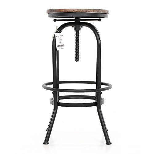 Tabouret de bar en pin et métal style industrie...