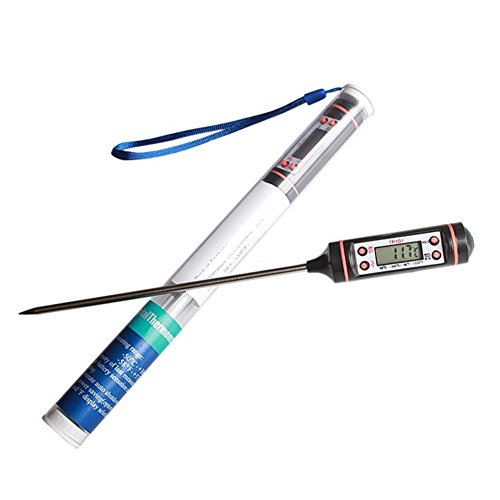 Coksupa coksupa de cuisine cuisson Basics Écran LCD numérique thermomètres pour la cuisson de la viande Lecture instantanée Sonde en acier inoxydable vin Lait Jus Barbecue, plage de mesure (-50 & # x2103?; ~ 300 & # x2103?;/-58 & # x2109?; ~ + 572 & # x2109?;) 0713924569767 (0713924569767)