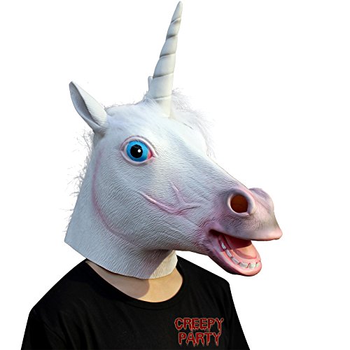Masque en Latex Caoutchouc Licorne - Halloween ...