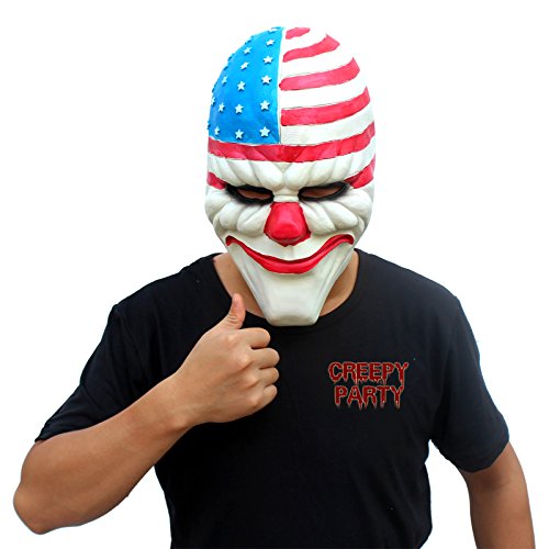 CreepyParty Deluxe nouveauté Halloween Costume Party Latex Tête d'un animal Clown Mask 0714046365602 (0714046365602)