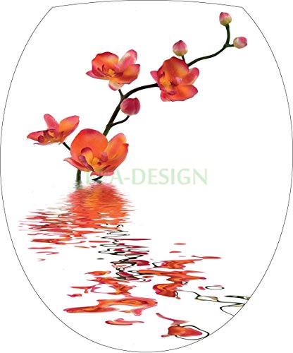 Sticker Autocollant Abattant WC Nature Fleur Ea...