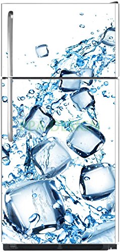 Sticker autocollant frigo Glaçons 70x170cm SAEF...