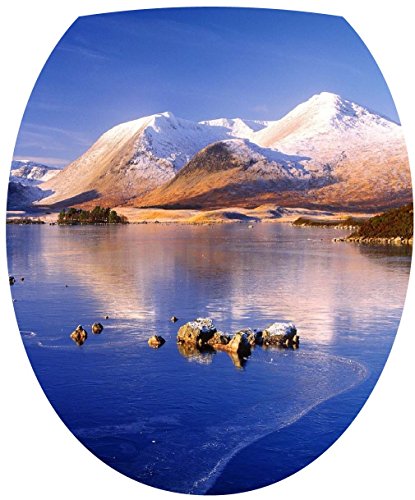 Sticker Autocollant Abattant WC Lac Montagne 35...