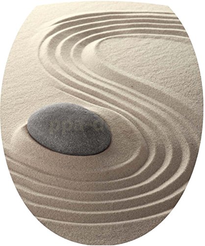 Sticker Autocollant Abattant WC Galet Sable 35x...