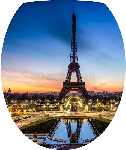 Sticker Autocollant Abattant WC Paris Tour Eiff...