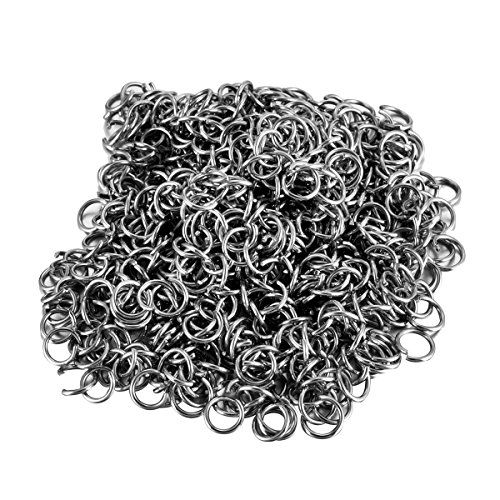 Housweety HOUSWEETY 500 pcs Anneau de Jonction Ouverture Accessoire de Bijou Acier inoxydable pour Creation de Bijou code EAN 0714119253683 