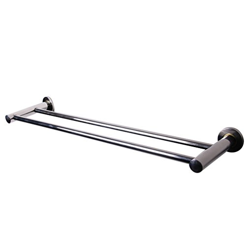 ICOCO Porte-serviettes en acier chromé inoxydable métal finition support mural porte-torchons 2 barres beiyihomefr code EAN 0714119357220 