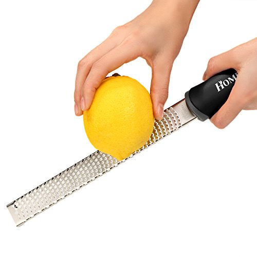 Râpe en acier inoxydable avec poignée noire erg...