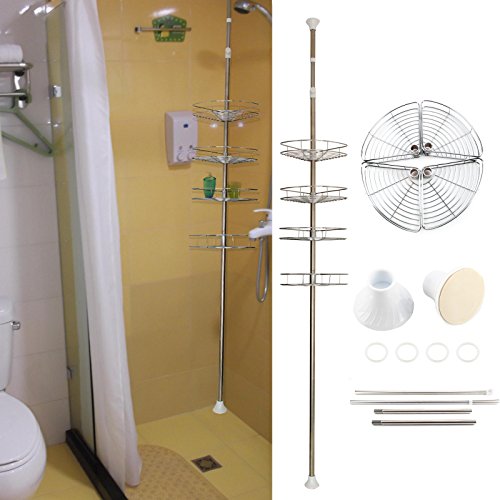 Étagère d'angle telescopique de douche pour sal...